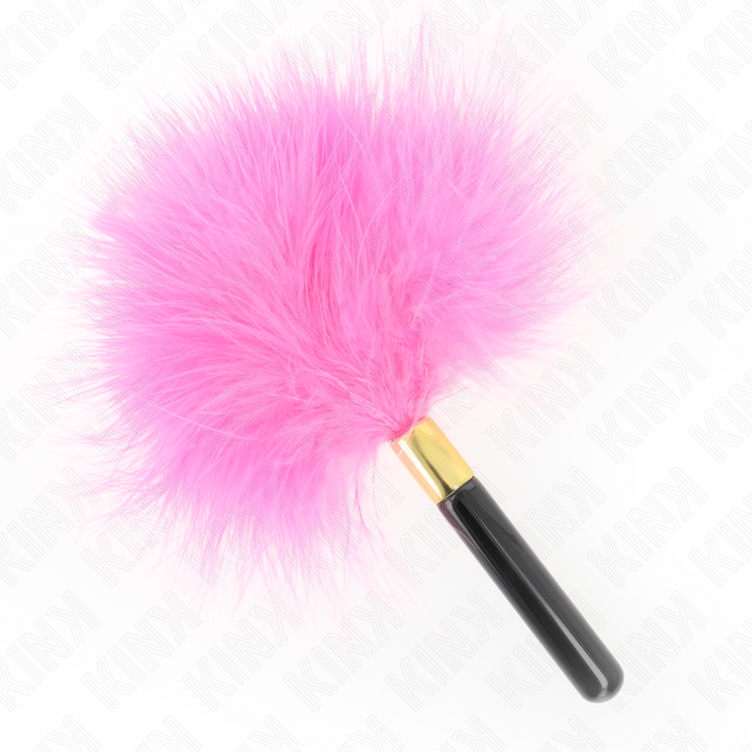 Pleasurements – Kink – Fuchsia Gold Metal Tickle Feathers 18 Cm