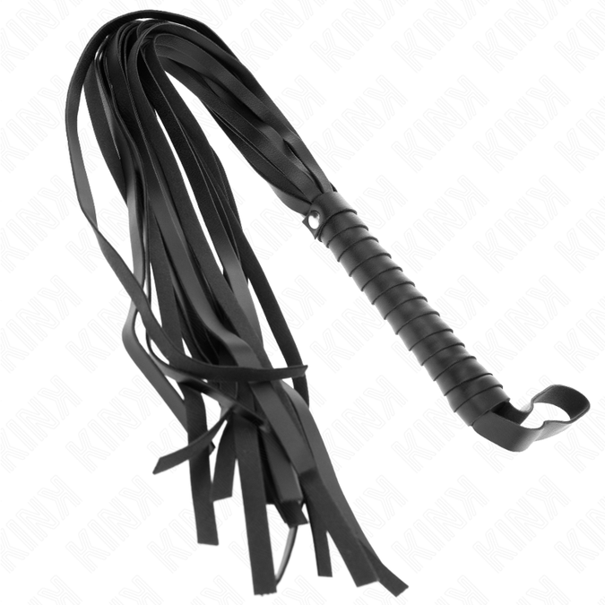 Kink – Schwarze Kurzgriff Lange Schwanzpeitsche 70 cm