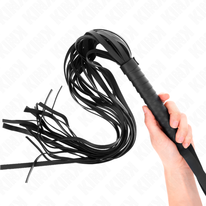 Kink – Schwarze Kurzgriff Lange Schwanzpeitsche 70 cm