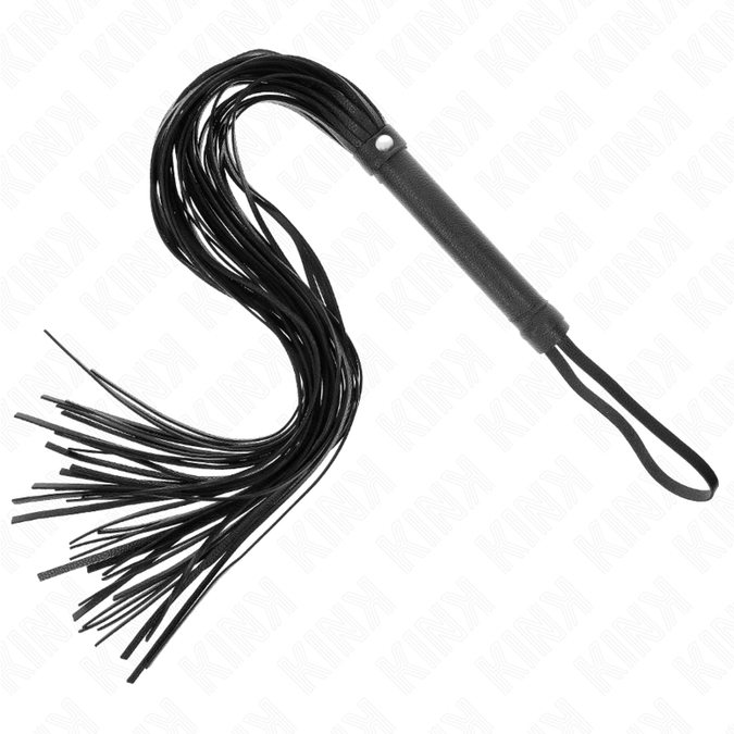 Kink – Schwarze weiche PVC-Peitsche 70 cm