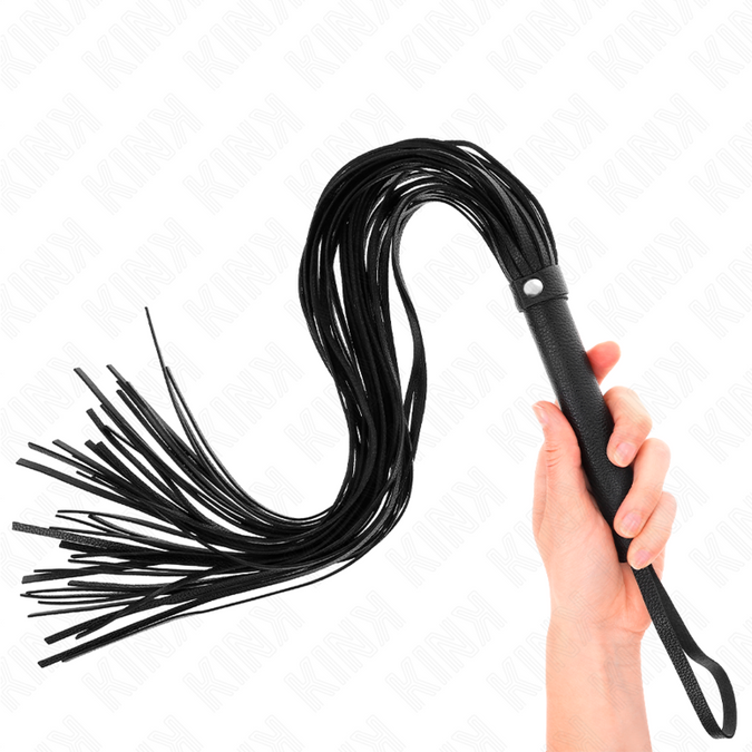 Kink – Schwarze weiche PVC-Peitsche 70 cm