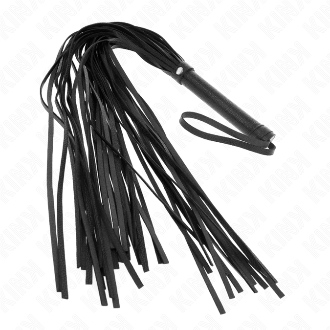 Kink – Schwarze weiche PVC-Peitsche 70 cm