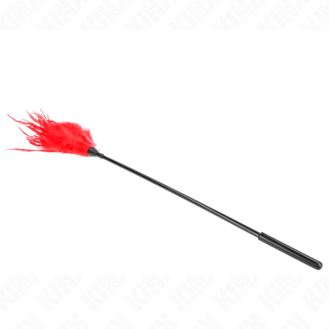 Pleasurements – Kink – Mehrere rote Kitzelfedern 45 cm
