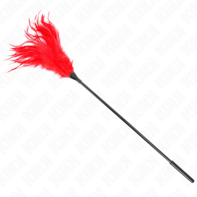 Pleasurements – Kink – Mehrere rote Kitzelfedern 45 cm