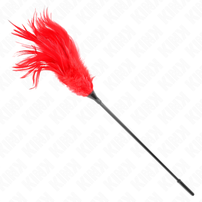 Pleasurements – Kink – Mehrere rote Kitzelfedern 45 cm