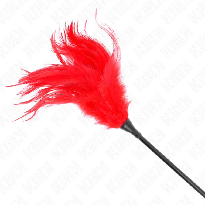 Pleasurements – Kink – Mehrere rote Kitzelfedern 45 cm