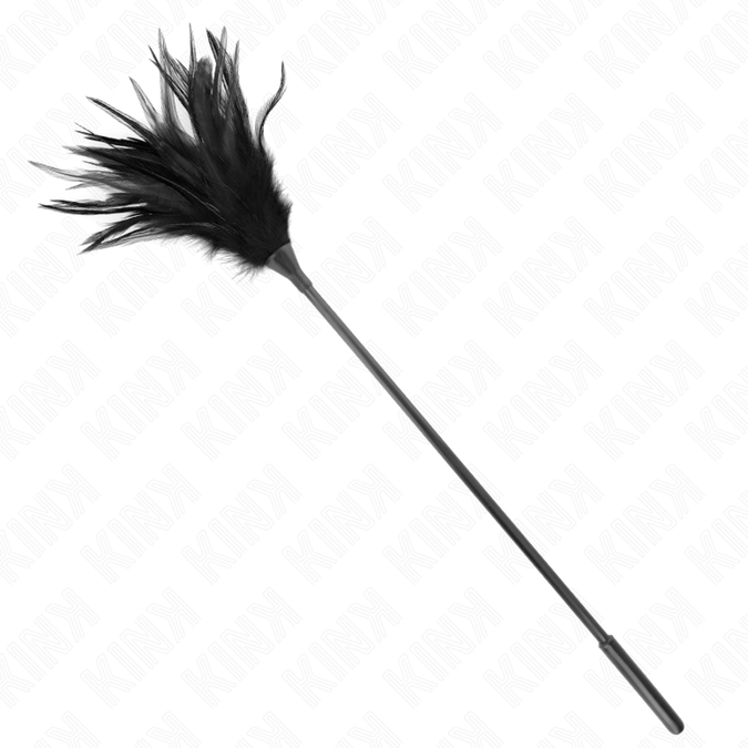 Pleasurements – Kink – Mehrere schwarze Kitzelfedern 45 cm