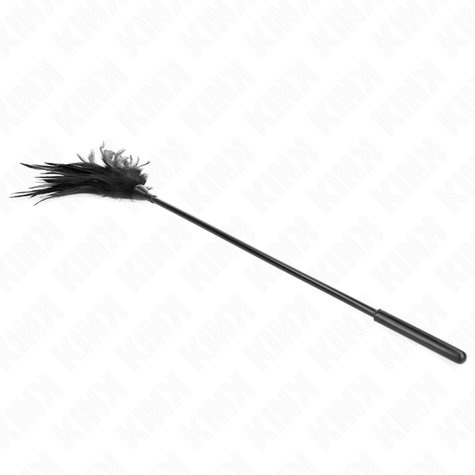 Pleasurements – Kink – Mehrere schwarze Kitzelfedern 45 cm