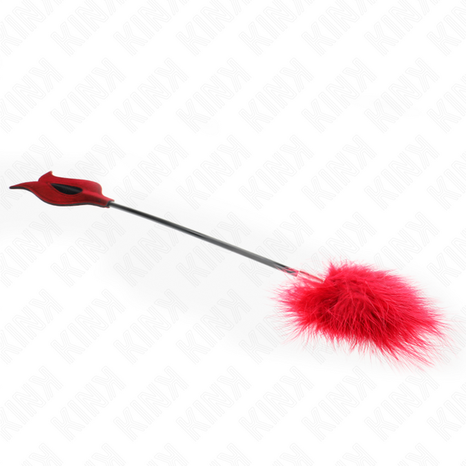 Pleasurements – Kink – Kitzelfedern mit Rosenförmigem Paddel 8 Cm