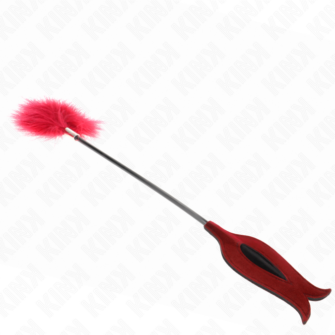 Pleasurements – Kink – Kitzelfedern mit Rosenförmigem Paddel 8 Cm