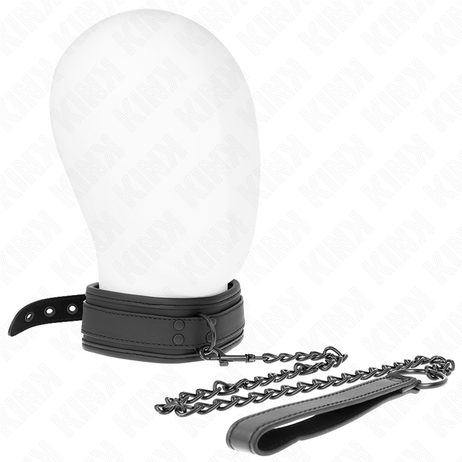 Kink – Neopren-Bondage-Halsband Modell 1 Mit Gürtel 78 Cm Verstellbar 37,5 X 49,5 Cm