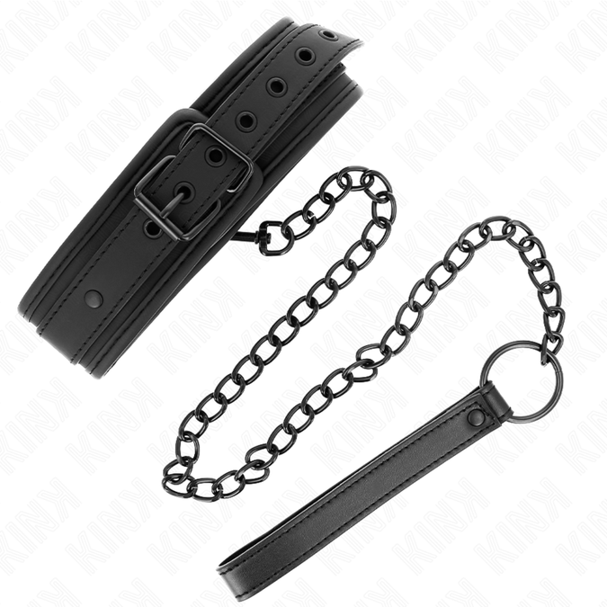 Kink – Neopren-Bondage-Halsband Modell 1 Mit Gürtel 78 Cm Verstellbar 37,5 X 49,5 Cm