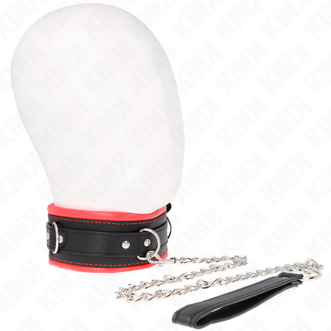 Kink – Schweres Halsband Mit Gürtel 65 Cm Modell 3 Verstellbar 36,5 – 50 Cm