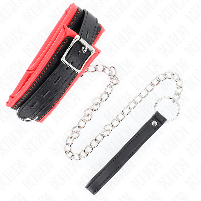 Kink – Schweres Halsband Mit Gürtel 65 Cm Modell 3 Verstellbar 36,5 – 50 Cm