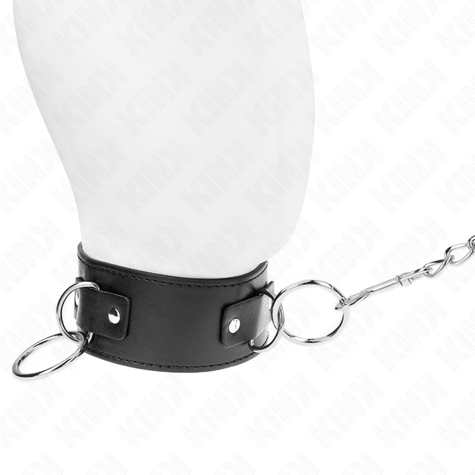 Kink – Halskette mit Leine 65 cm 3-Ring-Modell 2 Verstellbar 36 – 43 cm x 5 cm