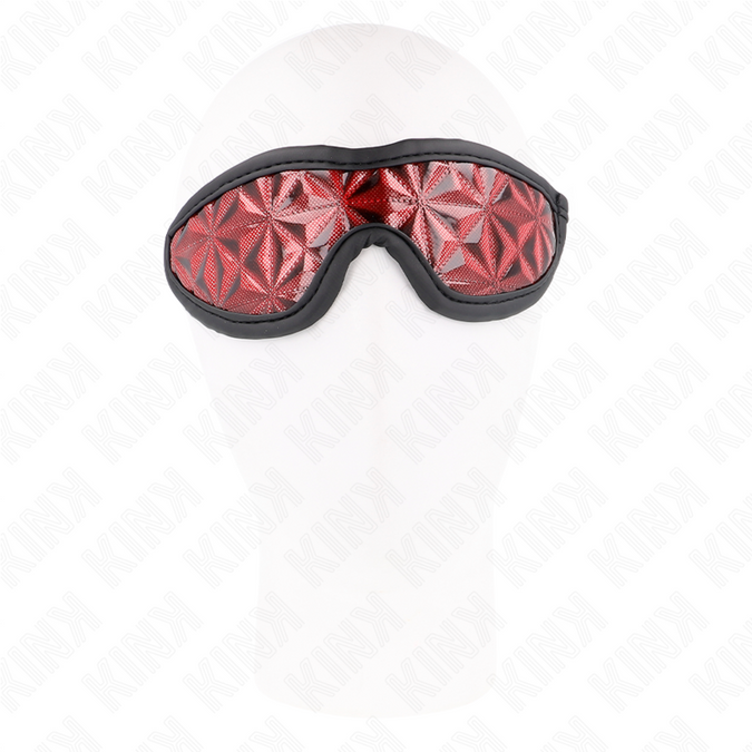 Kink – Rotes Stirnband mit Diamantmuster 20,5 x 6 cm