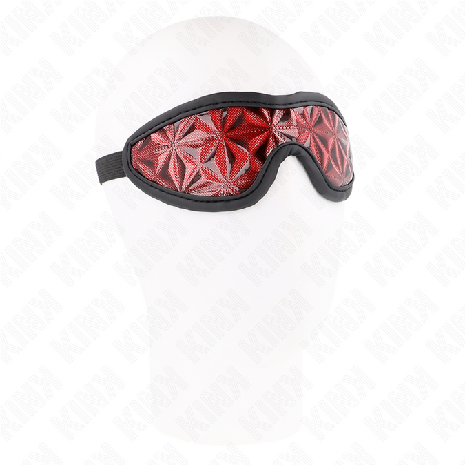 Kink – Rotes Stirnband mit Diamantmuster 20,5 x 6 cm