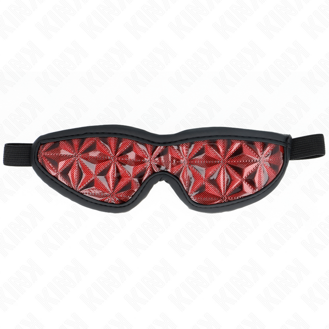 Kink – Rotes Stirnband mit Diamantmuster 20,5 x 6 cm