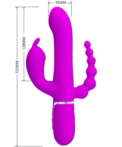 Pleasurements – Pretty Love – Cammy Dreifach Vibrator 4-in-1 Pink Pleasurements – Pretty Love – Cammy Dreifach Vibrator 4-in-1 Pink