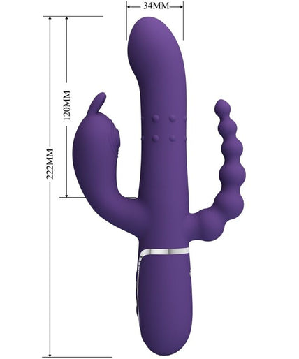 Pleasurements – Pretty Love – Cammy Dreifach Vibrator 4-in-1 Lila Pleasurements – Pretty Love – Cammy Dreifach Vibrator 4-in-1 Lila