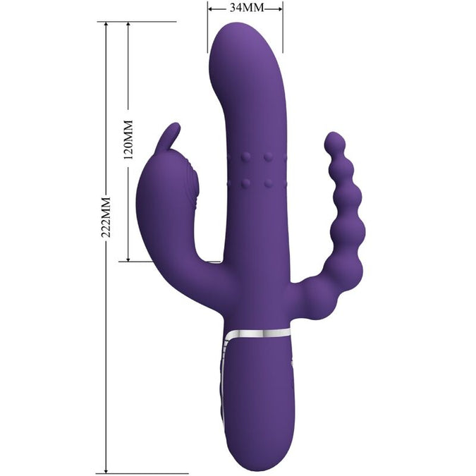Pleasurements – Pretty Love – Cammy Dreifach Vibrator 4-in-1 Lila