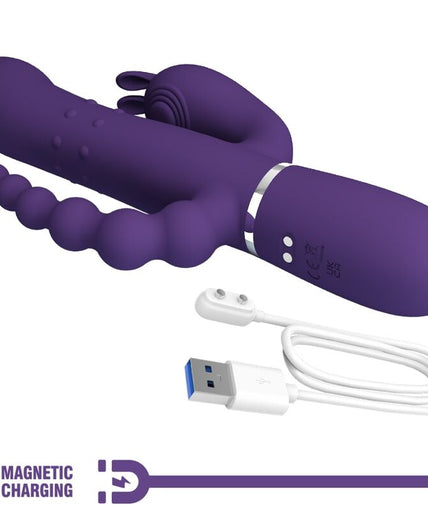 Pleasurements – Pretty Love – Cammy Dreifach Vibrator 4-in-1 Lila Pleasurements – Pretty Love – Cammy Dreifach Vibrator 4-in-1 Lila