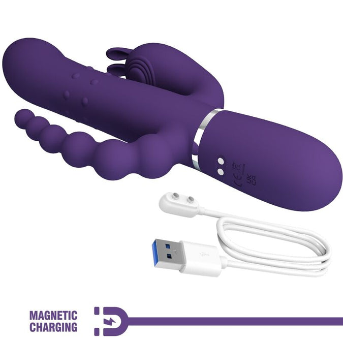 Pleasurements – Pretty Love – Cammy Dreifach Vibrator 4-in-1 Lila