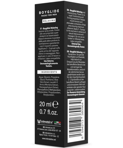 Intimateline – Boyglide Analentspannungsspray 20 Ml Intimateline – Boyglide Analentspannungsspray 20 Ml