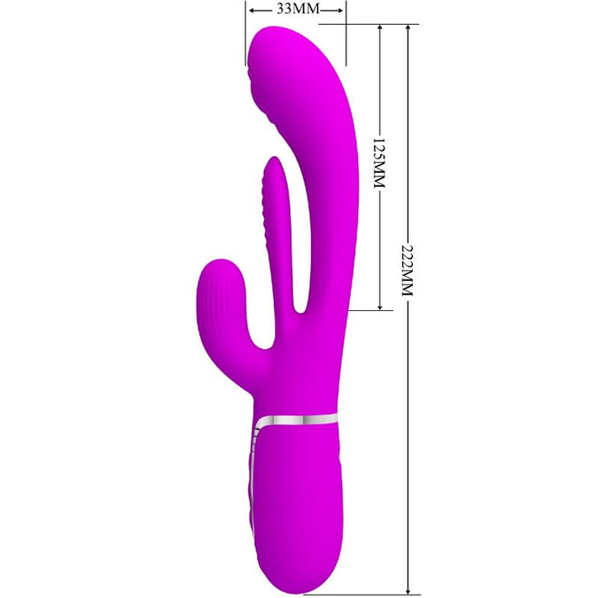 Pretty Love – Shania Triple Rabbit Vibrator Multifunction Pink