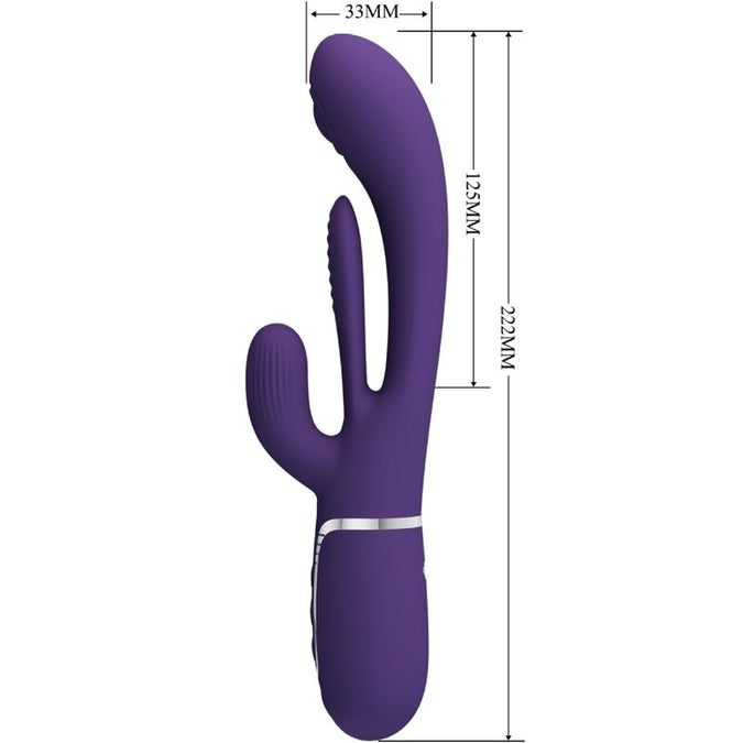 Pretty Love – Shania Dreifach Rabbit Vibrator Multifunktion Lila