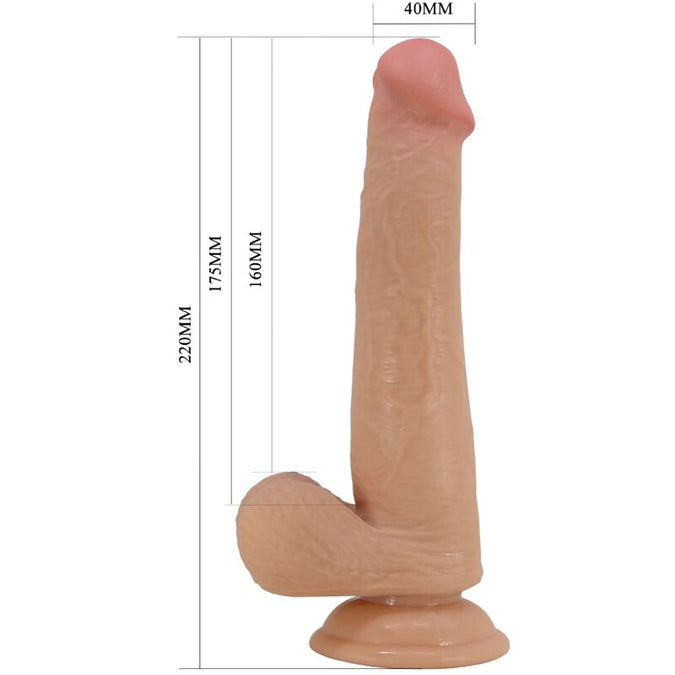 Pleasurements – Pretty Love – Tallen realistischer Dildo, Hautfarbe, 22 cm