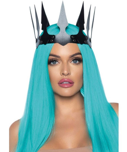 Leg Avenue – Synthetisches Leder Maleficent Krone Mit Nieten Schwarz Leg Avenue – Synthetisches Leder Maleficent Krone Mit Nieten Schwarz