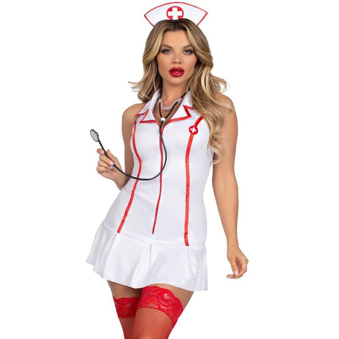 Leg Avenue – Head Nurse Kostüm Weiß S/m