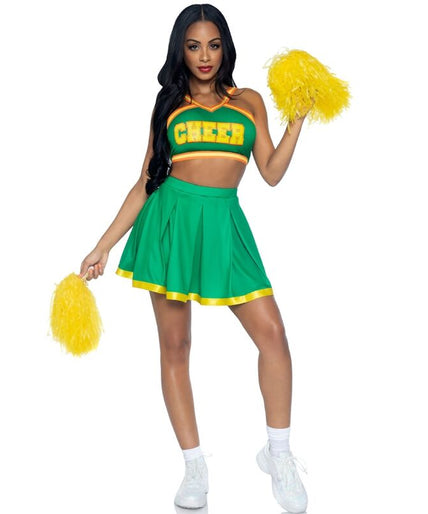 Leg Avenue – Kostüm Cheerleader Grün S/m Leg Avenue – Kostüm Cheerleader Grün S/m