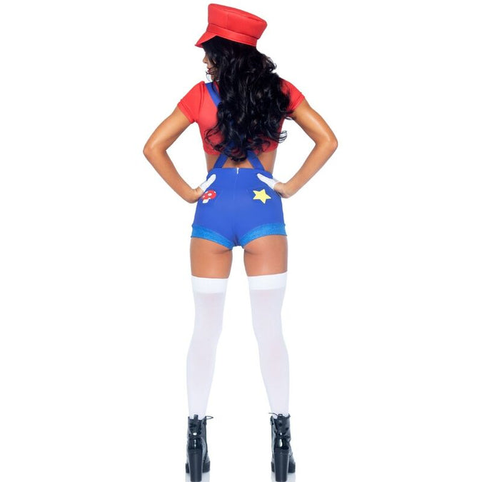 Leg Avenue – Sexy Kostüm Mario Bros Rot/Blau M