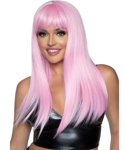 Leg Avenue – Lange Glatte Pony-Perücke Pink Leg Avenue – Lange Glatte Pony-Perücke Pink