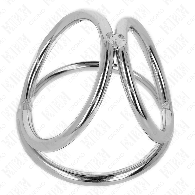 Kink – Dreifacher Chrom-Metall-Penisring 3,2 cm bis 4,5 cm