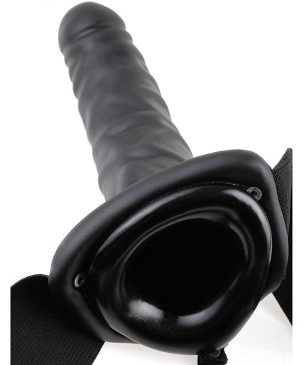 Fetish Fantasy Series – 19 cm Vibrierender Hohler Strap-On Schwarz Fetish Fantasy Series – 19 cm Vibrierender Hohler Strap-On Schwarz