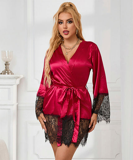 Subblime – 953829 Elegant Lace Pajamas + Thong Red L/xl Subblime – 953829 Elegant Lace Pajamas + Thong Red L/xl