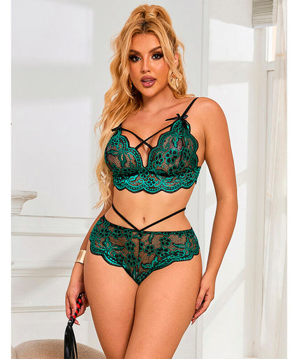 Subblime – 954086 Bra + Panties Lace Green S/m Subblime – 954086 Bra + Panties Lace Green S/m