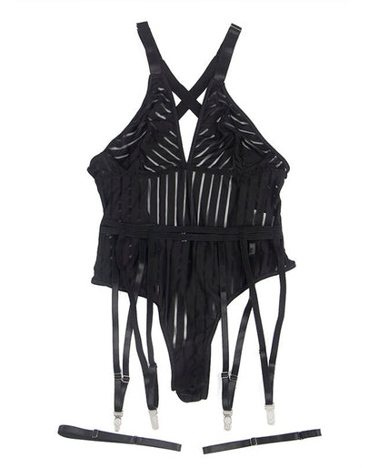 Subblime – 954154 Body With Garter Belt Black L/xl Subblime – 954154 Body With Garter Belt Black L/xl
