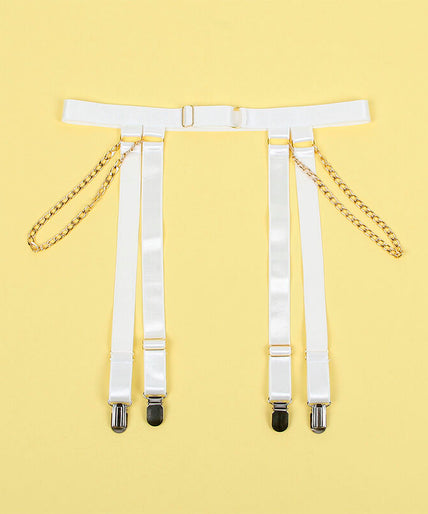Subblime – 954291 Body With Chains + Garter Belt White L/xl Subblime – 954291 Body With Chains + Garter Belt White L/xl