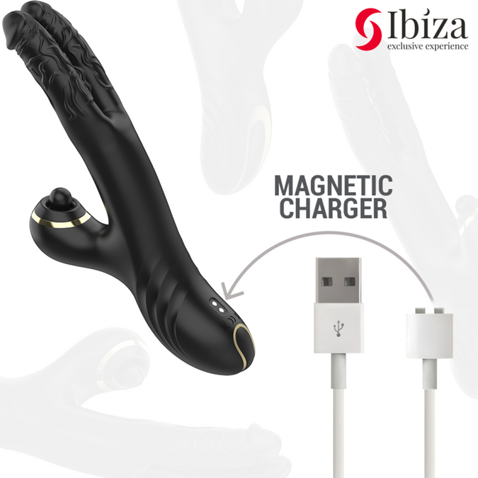 Ibiza – Two Dragons Doppelvibrator Schwarz