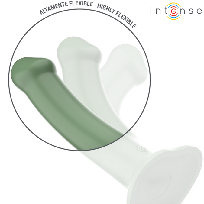 Intense – Becca Vibrator mit Saugnapf 10 Vibrationen Grün Fernbedienung