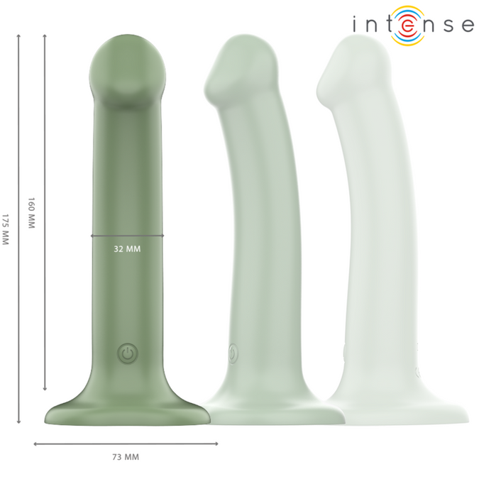 Intense – Becca Vibrator mit Saugnapf 10 Vibrationen Grün Fernbedienung