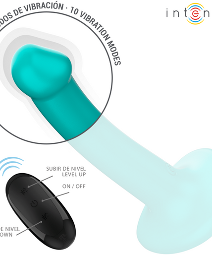Intense – Katie Vibrator mit Saugnapf, 10 Vibrationsstufen, blau, Fernbedienung Intense – Katie Vibrator mit Saugnapf, 10 Vibrationsstufen, blau, Fernbedienung