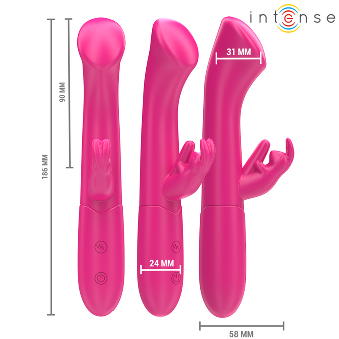 Intense – Julieta Rabbit Vibrator 18,6 cm 10 Vibrationen Pink