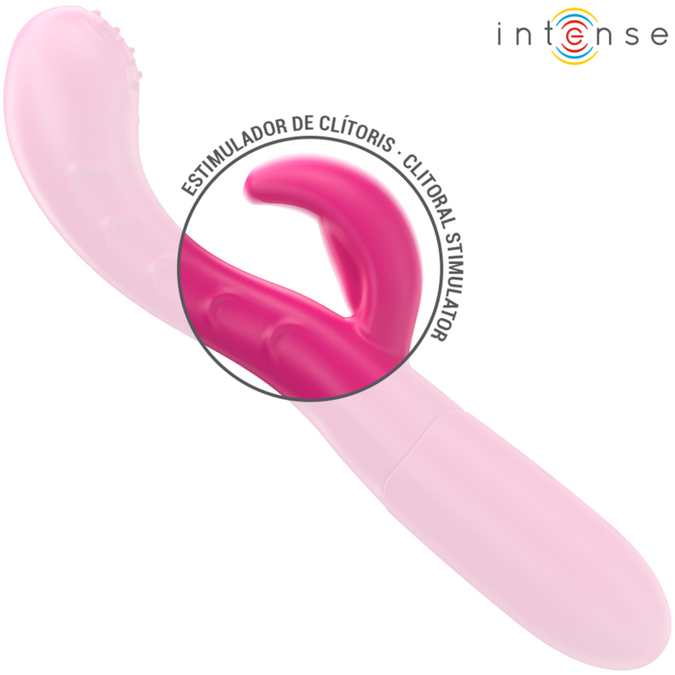 Intense – Amara Vibrator With Stimulating Tongue 10 Vibrations Pink
