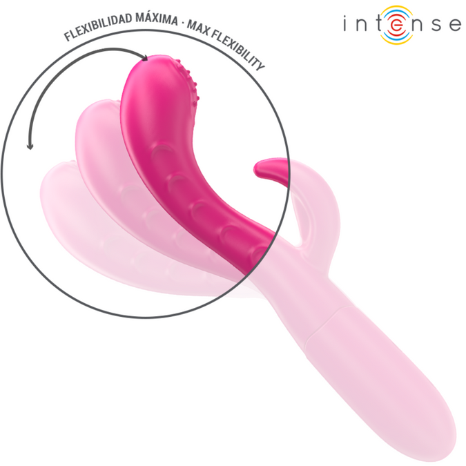 Intense – Amara Vibrator With Stimulating Tongue 10 Vibrations Pink