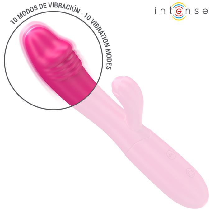 Intense – Ivy Flexibele Vibrator 10 Vibraties Met Stimulerende Tong Roze